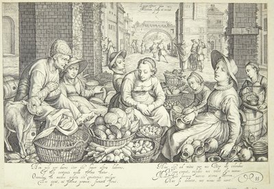 Scena di Mercato in una Città da Jacob Matham