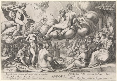 Mattina (Aurora), Avrora, Le quattro ore del giorno (titolo della serie) da Jacob Matham
