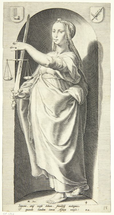 Giustizia da Jacob Matham