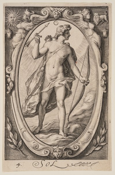 Sol, da I sette pianeti da Jacob Matham