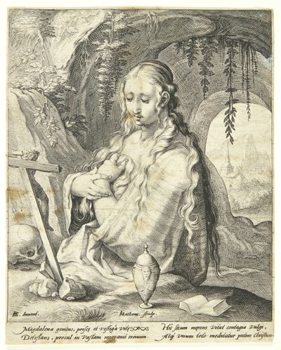 Santa Maria Maddalena penitente da Jacob Matham