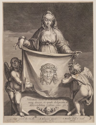 Santa Veronica con in mano il Sudario da Jacob Matham