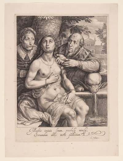 Susanna e gli anziani da Jacob Matham