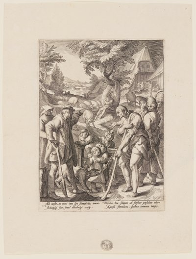 La penitenza del figliol prodigo, da La storia del figliol prodigo da Jacob Matham