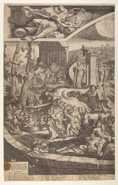 La tavola di Cebes (tavola 1) da Jacob Matham