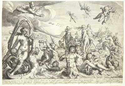 Il trionfo di Nettuno e Teti da Jacob Matham