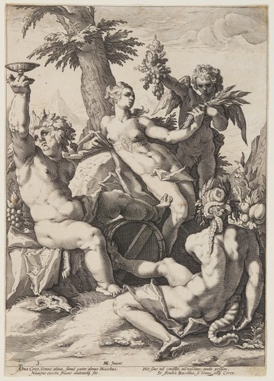 Venere, Bacco e Cerere da Jacob Matham