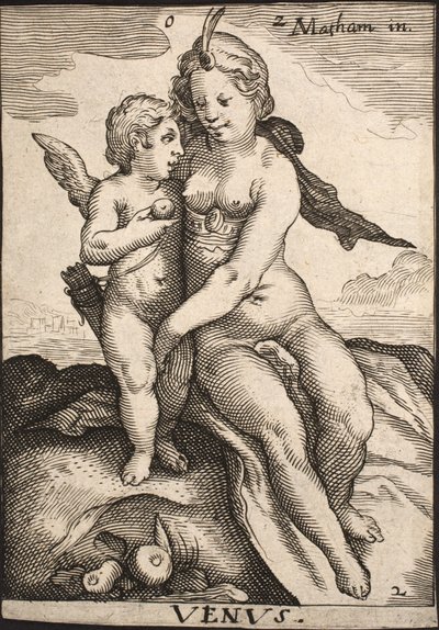 Venere e Amore da Jacob Matham