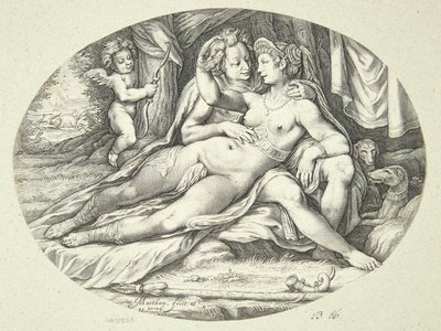 Venere e Adone da Jacob Matham