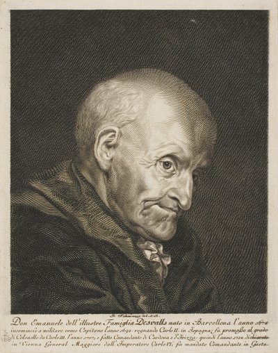 Ritratto di Don Emanuel Desvalls da Jacob Matthias Schmutzer