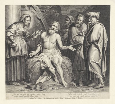 Giobbe sul letamaio da Jacob Neefs (possibly)