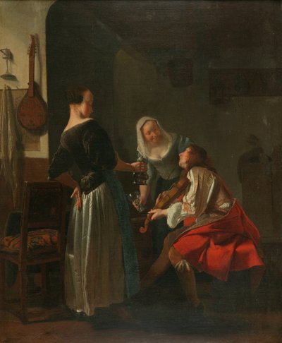 Compagnia allegra, c.1665 da Jacob Lucasz Ochtervelt