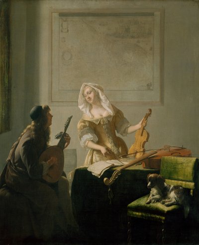 La Lezione di Musica da Jacob Lucasz Ochtervelt