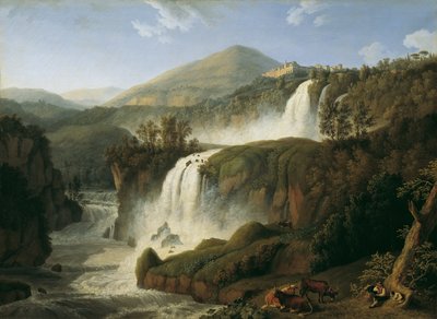 La grande cascata di Tivoli presso Roma da Jacob Philipp Hackert