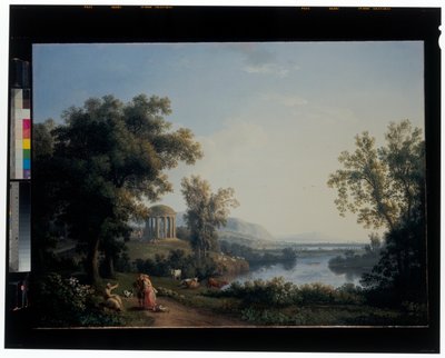 Paesaggio fluviale classico da Jacob Philippe Hackert