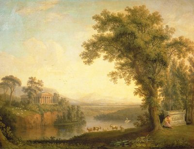 Paesaggio antico con la tomba di Fetonte, 1785 da Jacob Philippe Hackert