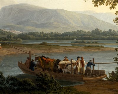 Traghetto sul Sele, di Jacob Philipp Hackert da Jacob Philippe Hackert