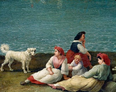 Contadini di Barletta, Italia (dettaglio) da Jacob Philippe Hackert