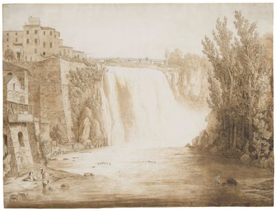 La Cascata Grande di Isola del Liri, 1793 da Jacob Philippe Hackert