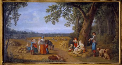 La raccolta a Carditello vicino a Caserta da Jacob Philippe Hackert
