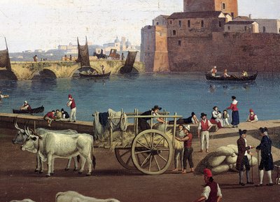 Veduta del porto di Trani, di Philippe Hackert da Jacob Philippe Hackert