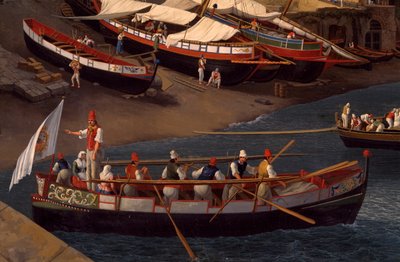 Veduta della Piccola Marina a Sorrento da Jacob Philippe Hackert