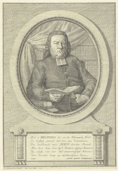 Ritratto di Hermanus Adrianus Bruining da Jacob Schwartzenbach