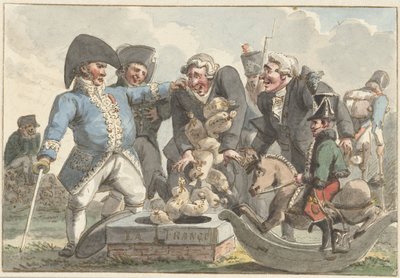 Caricatura sulla Tiercering del 1810 da Jacob Smies