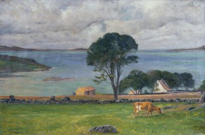 Mucche nel paesaggio da Jacob Sømme