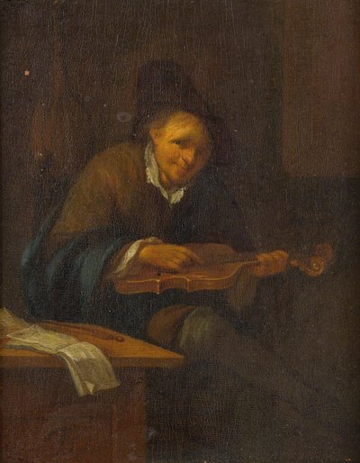 Uomo che suona il violino da Jacob Toorenvliet