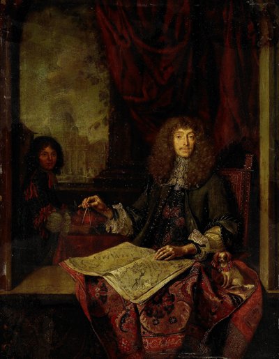 Ritratto di Carel Quina (1622-89), Cavaliere del Santo Sepolcro ed esploratore di Amsterdam in Asia da Jacob Toorenvliet