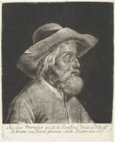 Ritratto di Abram Toorenvliet da Jacob Toorenvliet