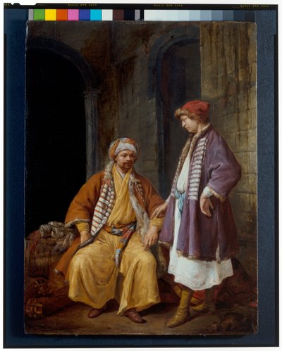 Due mercanti orientali che conversano da Jacob Toorenvliet