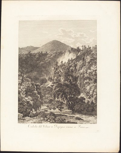 Caduta del Velino a Papigno, vicino a Terni da Jacob Wilhelm Mechau