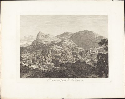 Francesco fuori di Subiaco da Jacob Wilhelm Mechau
