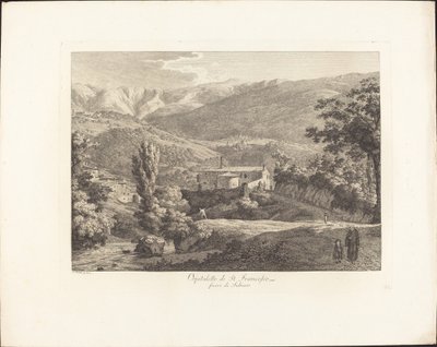 Ospitaletto di San Francesco, fuori di Subiaco da Jacob Wilhelm Mechau