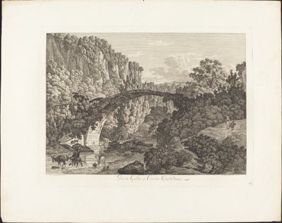 Ponte Celio a Civita Castellana da Jacob Wilhelm Mechau