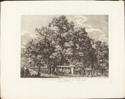 Luogo di ricreazione dei pittori fiamminghi del secolo passato a Monte Testaccio da Jacob Wilhelm Mechau