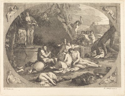 Baccanale da Jacob Wilhelm Mechau after Giulio Carpioni