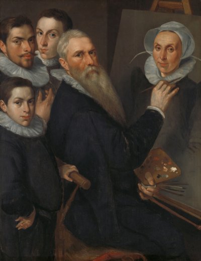 Autoritratto del pittore e della sua famiglia da Jacob Willemsz. Delff (I)