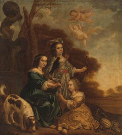 Ritratto di Geertruyt, Margriet e Anna Delff da Jacob Willemsz Delff