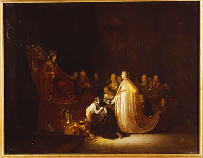 La regina di Saba davanti a re Salomone da Jacob Willemsz de Wet or Wett