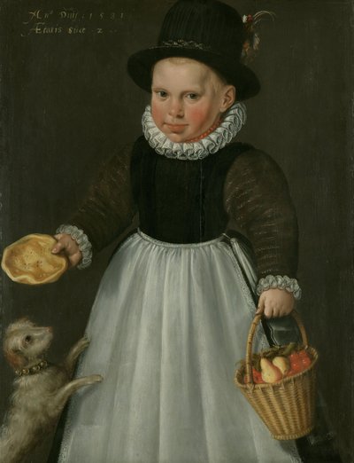 Ritratto di un bambino da Jacob Willemszoon the Elder Delff