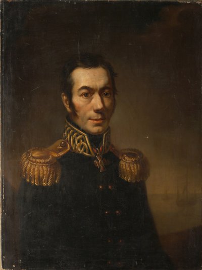 Ritratto dello scrittore Platon Yakovlevich Gamaleya 1766-1817 da Jacob Zalessky