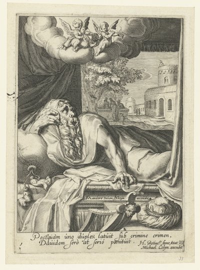Davide come peccatore pentito da Jacob de Gheyn (II) (workshop of)