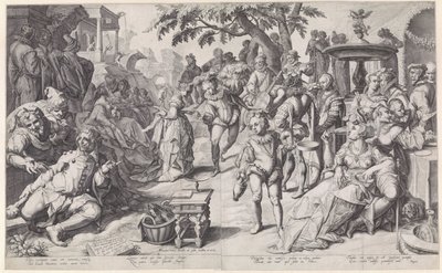 Il figliol prodigo sperpera il suo denaro da Jacob de Gheyn (II)
