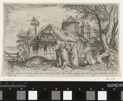 Paesaggio con Rom presso una fattoria (Paesaggi) da Jacob de Gheyn (II)