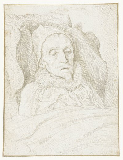 Ritratto del principe Maurizio sul letto di morte da Jacob de Gheyn (II)