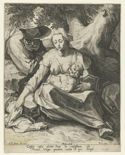 Riposo durante la fuga in Egitto da Jacob de Gheyn (II)