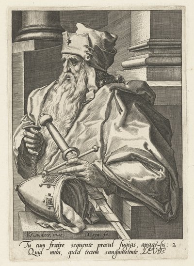 Capostipite Levi (serie De stamvaders van Israël, De twaalf zonen van Jakob) da Jacob de Gheyn (II)